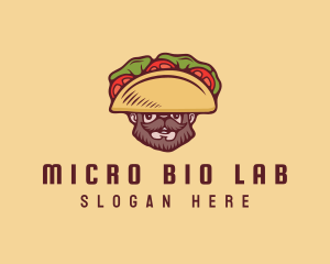 Taco Beard Sombrero logo design