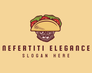 Taco Beard Sombrero logo design