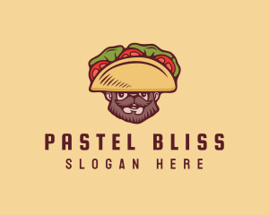 Taco Beard Sombrero logo design