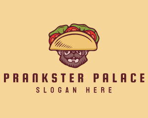 Taco Beard Sombrero logo design