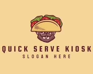 Taco Beard Sombrero logo design