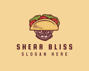 Taco Beard Sombrero logo design