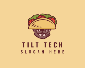 Taco Beard Sombrero logo design