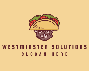 Taco Beard Sombrero logo design