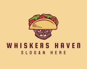 Taco Beard Sombrero logo design