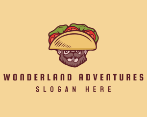 Taco Beard Sombrero logo design