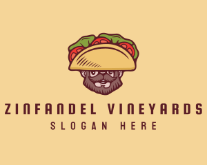 Taco Beard Sombrero logo design