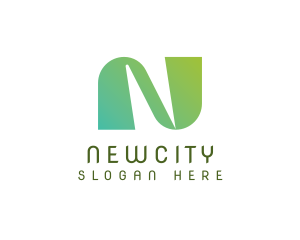 Modern Creative Digital Letter N logo design