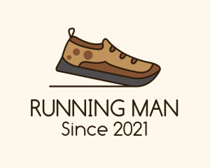 Sneaker - Brown Trail Shoe logo design