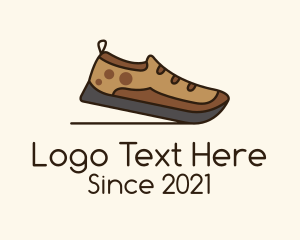 Sneaker - Brown Trail Shoe logo design