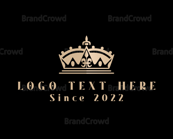 Beauty Queen Pageant Crown Logo