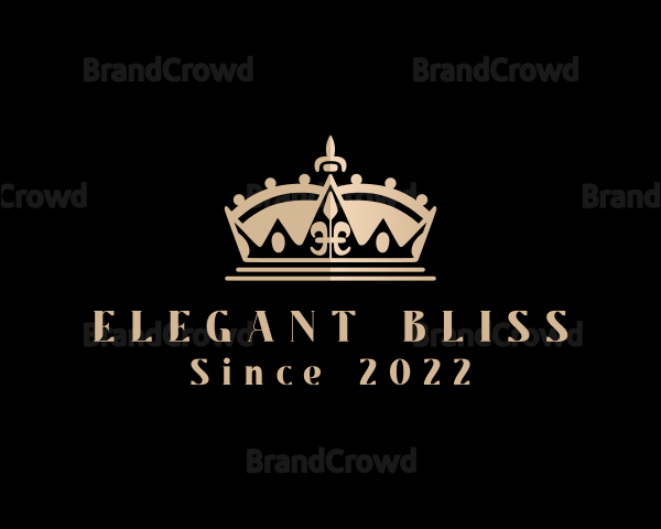 Beauty Queen Pageant Crown Logo