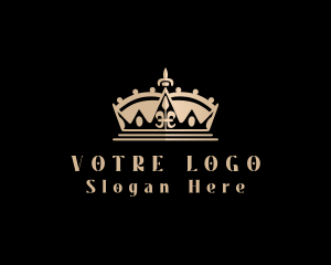 Beauty Queen Pageant Crown Logo
