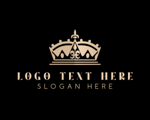 Luxe - Beauty Pageant Crown logo design