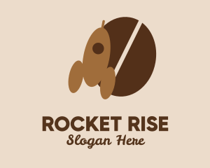 Rocket Coffee Bean  logo design