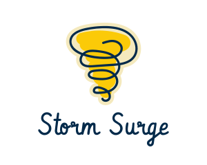 Hurricane - Tornado Hurricane Weather logo design