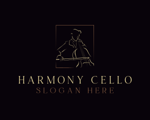 Cello - Cello Musician Instrument logo design