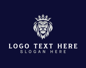 Lion - Royal Lion Crown logo design