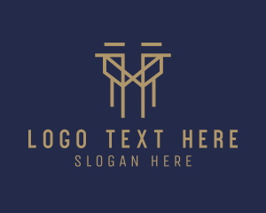 Legal - Pillar Construction Real Estate logo design