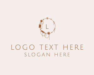 Brown - Baubles Jewelry Necklace Fashion logo design