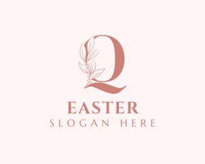 Stylist - Elegant Leaves Letter Q logo design