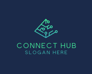 Digital Circuit Connectivity logo design