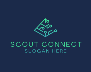 Digital Circuit Connectivity logo design