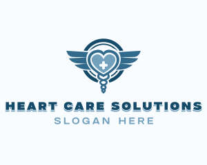 Medical Caduceus Healthcare logo design