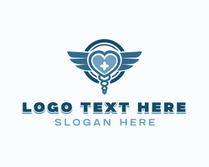 Pharmaceutical - Medical Caduceus Healthcare logo design