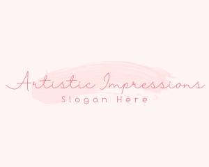 Cosmetics Brush Business logo design