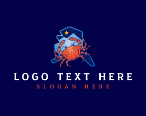 Steamed Crab - Alaska Crustacean Crab logo design