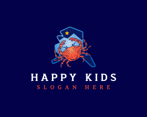 Alaska Crustacean Crab Logo