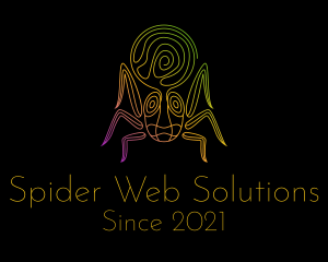 Arachnid - Psychedelic Mystic Spider logo design