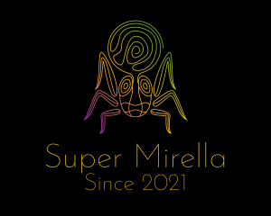 Psychedelic Mystic Spider logo design