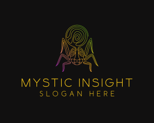 Psychedelic Mystic Spider logo design