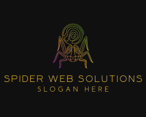 Psychedelic Mystic Spider logo design