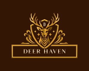 Deluxe Deer Crest logo design