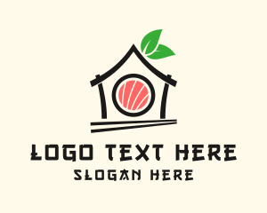 Delivery Service - Vegan Sushi Restaurant logo design