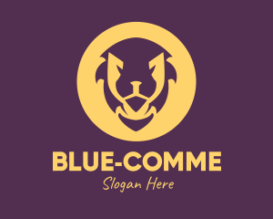 Conservation - Golden Lion Face logo design
