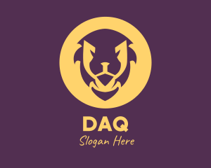 Surveillance - Golden Lion Face logo design
