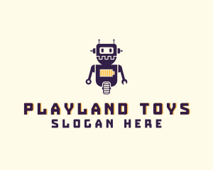 Toy - Battery Robot Toy logo design