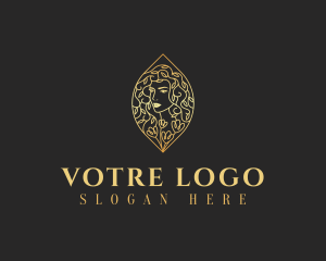 High End - Feminine Floral Lady logo design