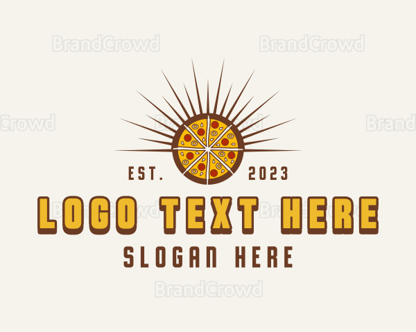 Pizza Pie Food Logo