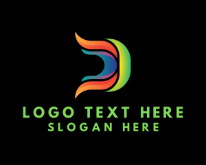 Creative Marketing Letter D logo design