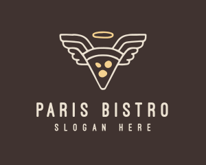 Pizza Angel Slice logo design