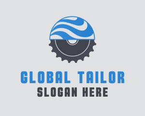 Global Cog Wheel Gear logo design