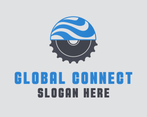 Global Cog Wheel Gear logo design