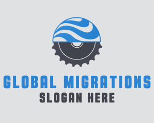 Global Cog Wheel Gear logo design