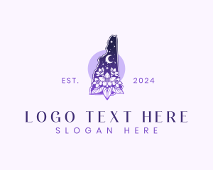 Blossom Flower - New Hampshire Mayflower logo design