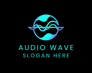 Sound - Sound Wave Globe logo design